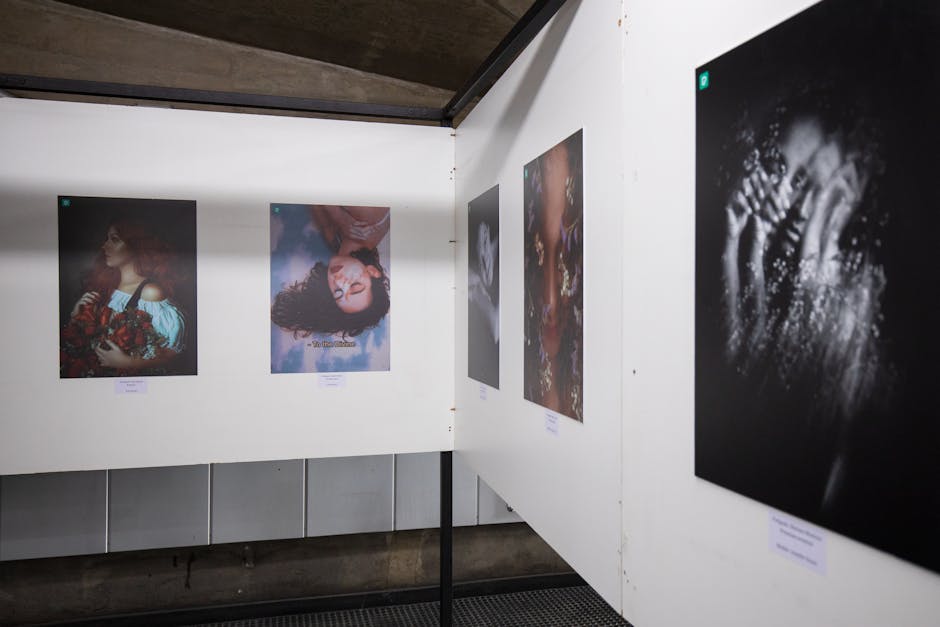 Professional event in gallery setting